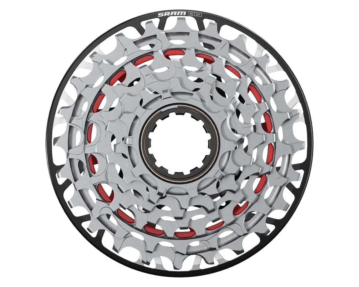 SRAM XX Downhill XS-797 T-Type Downhill Cassette (Silver) (7 Speed) (XD) (10-24T)